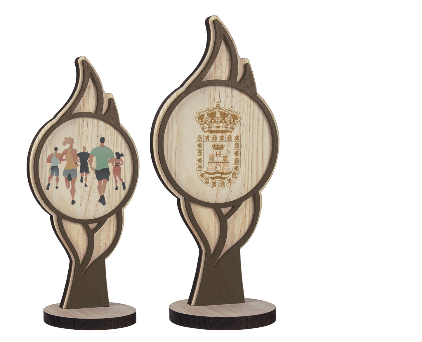 TROFEO MADERA CON RELIEVE