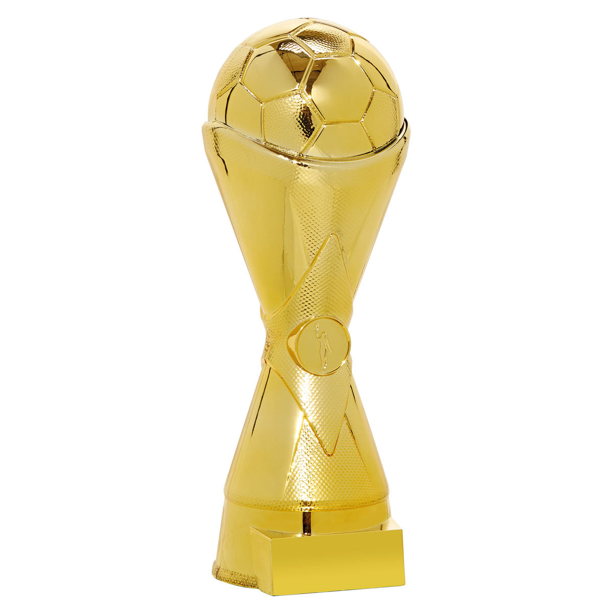TROFEO ABS METALIZADO DORADO DE FÚTBOL