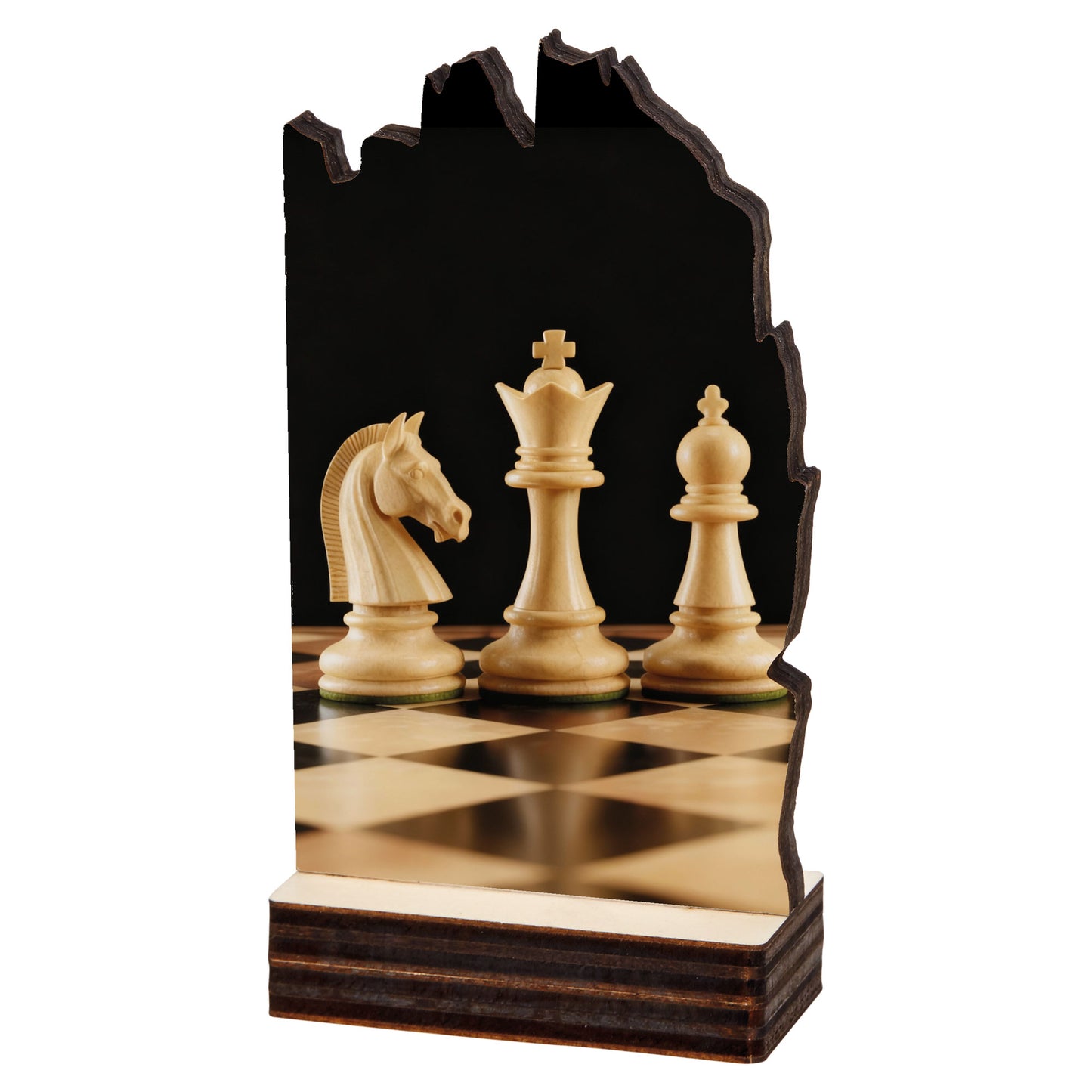 TROFEO AJEDREZ DE MADERA