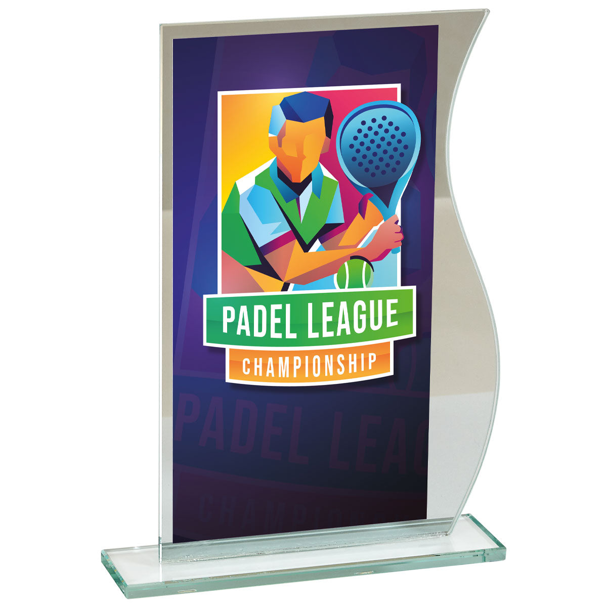 TROFEO DE CRISTAL FORMA IRREGULAR