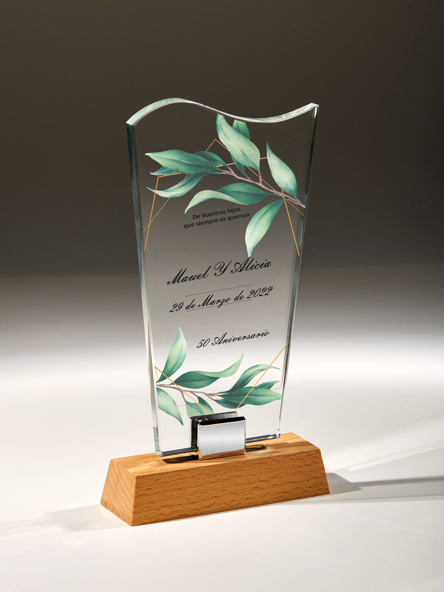 TROFEO CRISTAL FORMA IRREGULAR