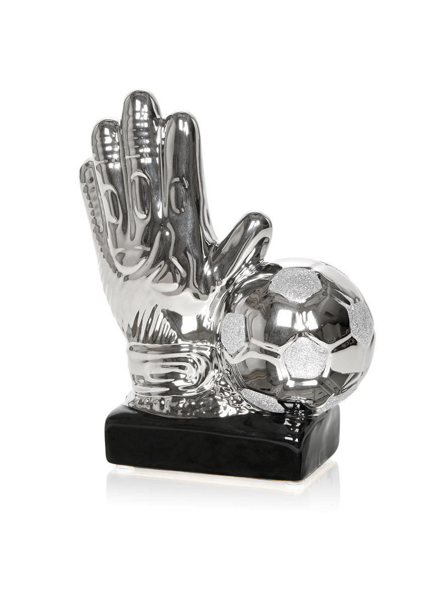 TROFEO MANOS PORTERO DE CERÁMICA