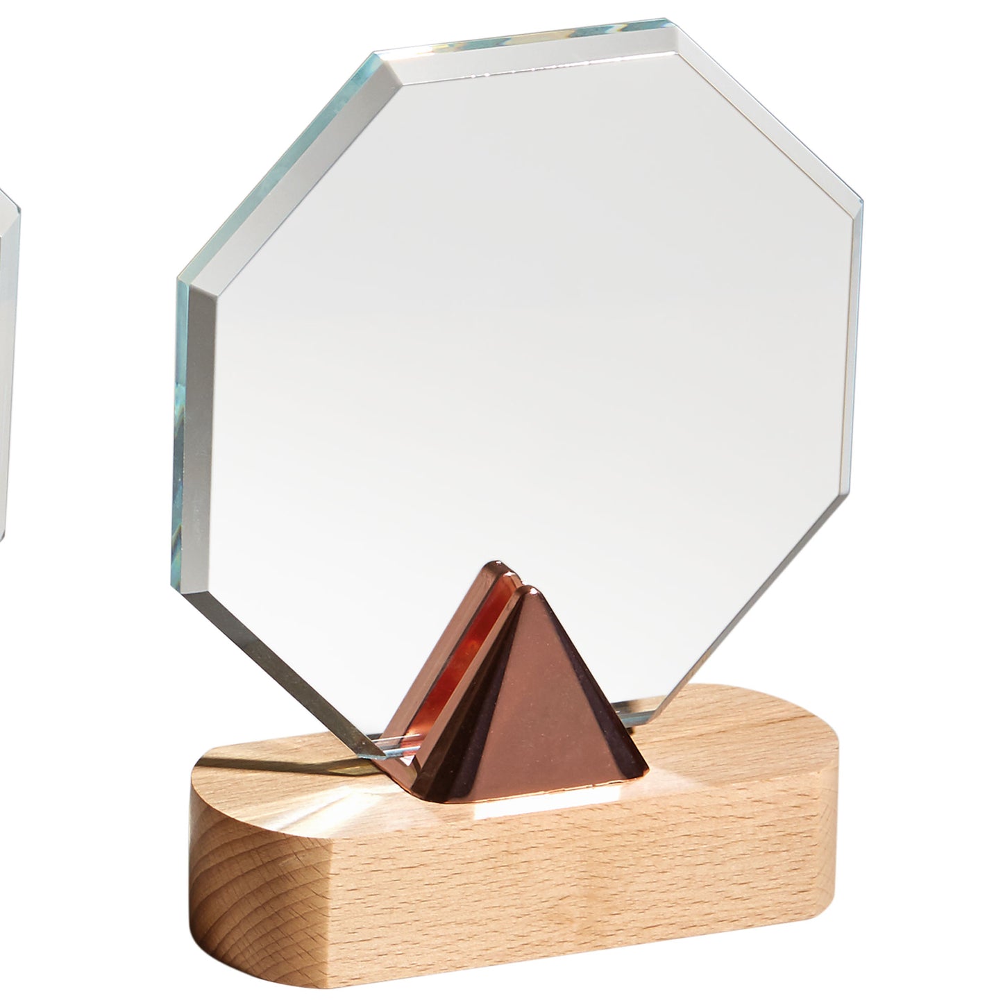 TROFEO CRISTAL FORMA OCTAGONAL