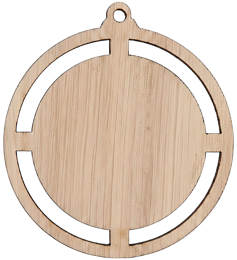 MEDALLA DE MADERA CIRCULAR