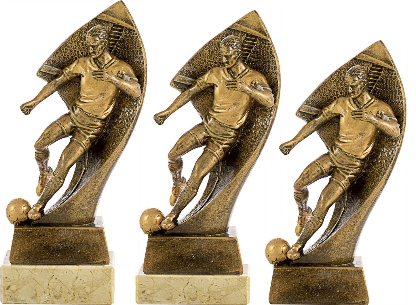 TROFEO JUGADOR DE FÚTBOL Y PELOTA