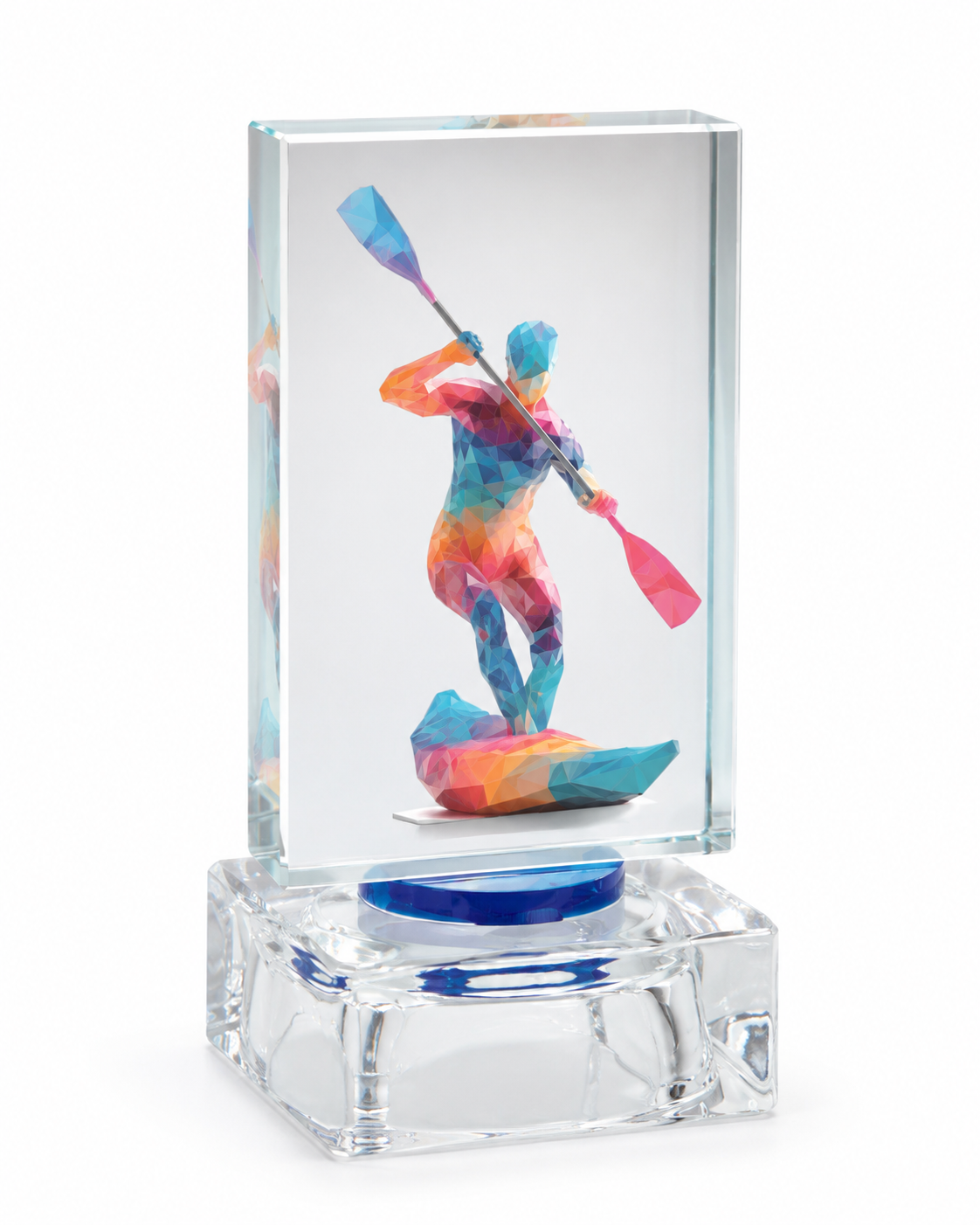 TROFEO DE CRISTAL PIRAGUA