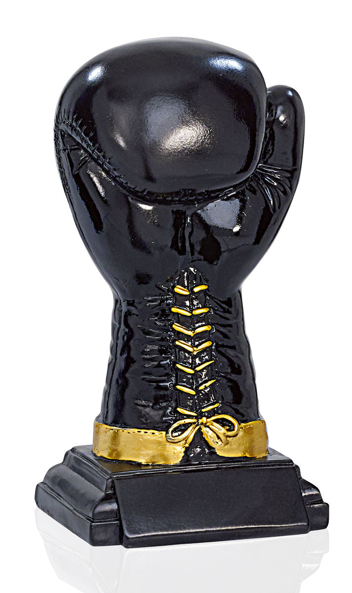 TROFEO DE RESINA GUANTE DE BOXEO NEGRO