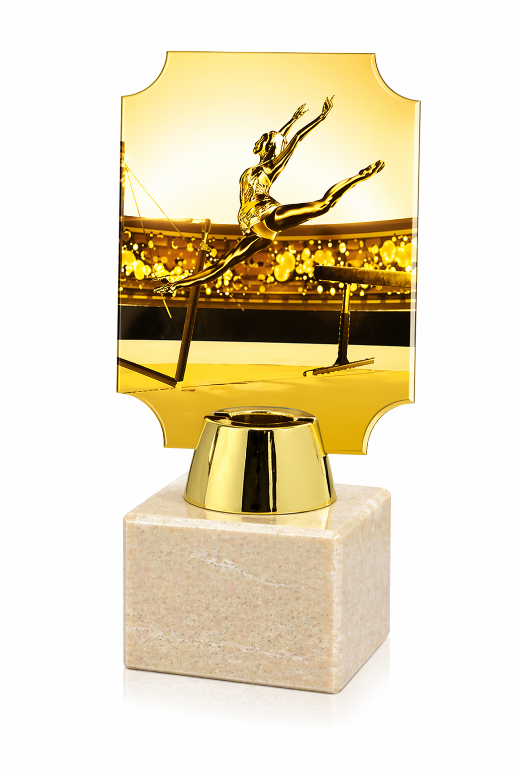 TROFEO DM RECTANGULO CON ESQUINA ROMO
