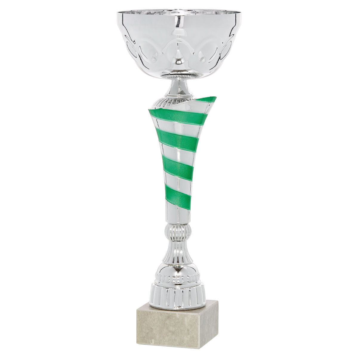 COPA PLATEADA Y VERDE