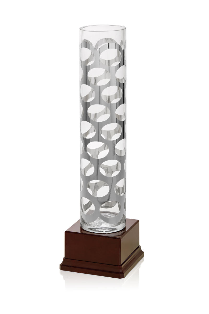 COPA DE CRISTAL PLATEADA