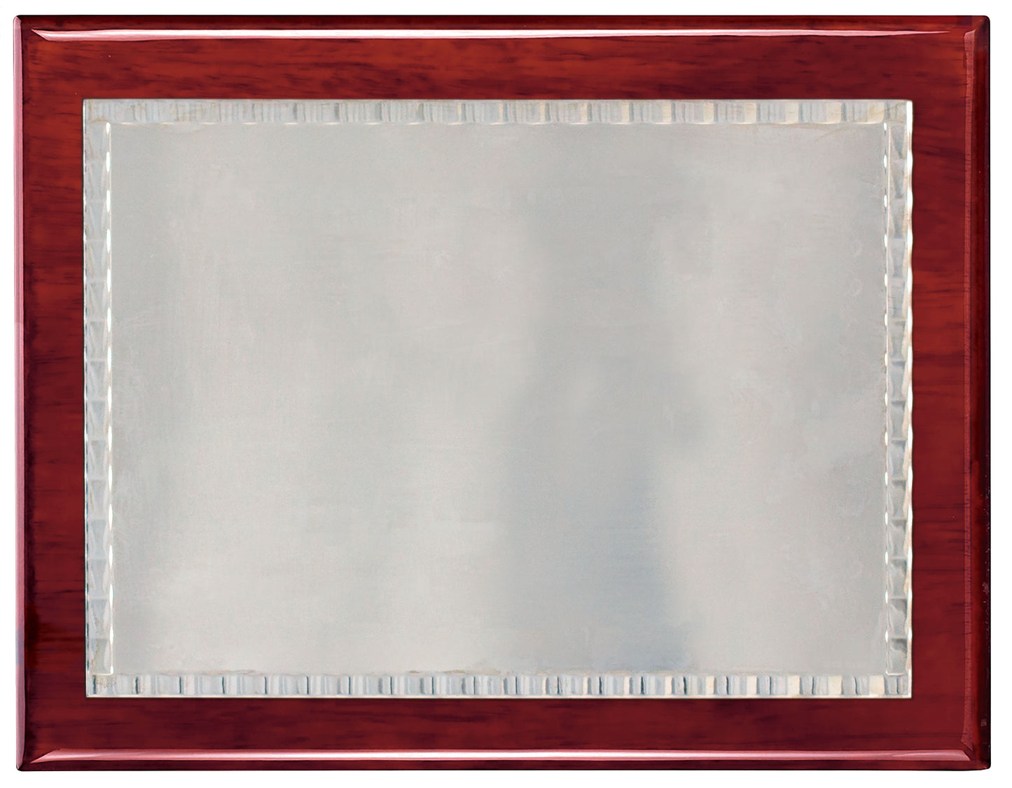 PLACA PLATA CON MADERA DE PIANO