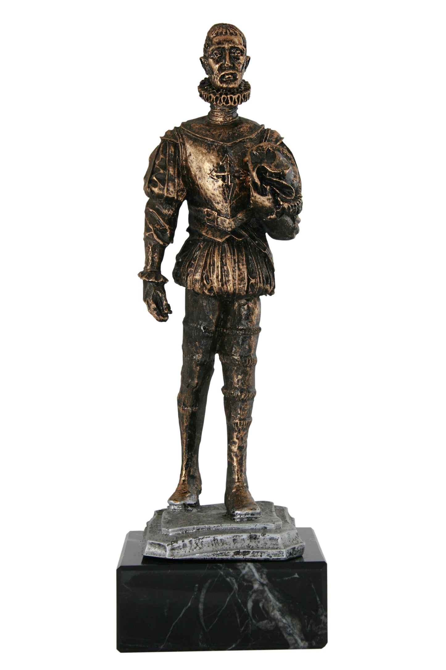 FIGURA MIGUEL DE CERVANTES VESTIDO ORDEN DE SAN FRANCISCO