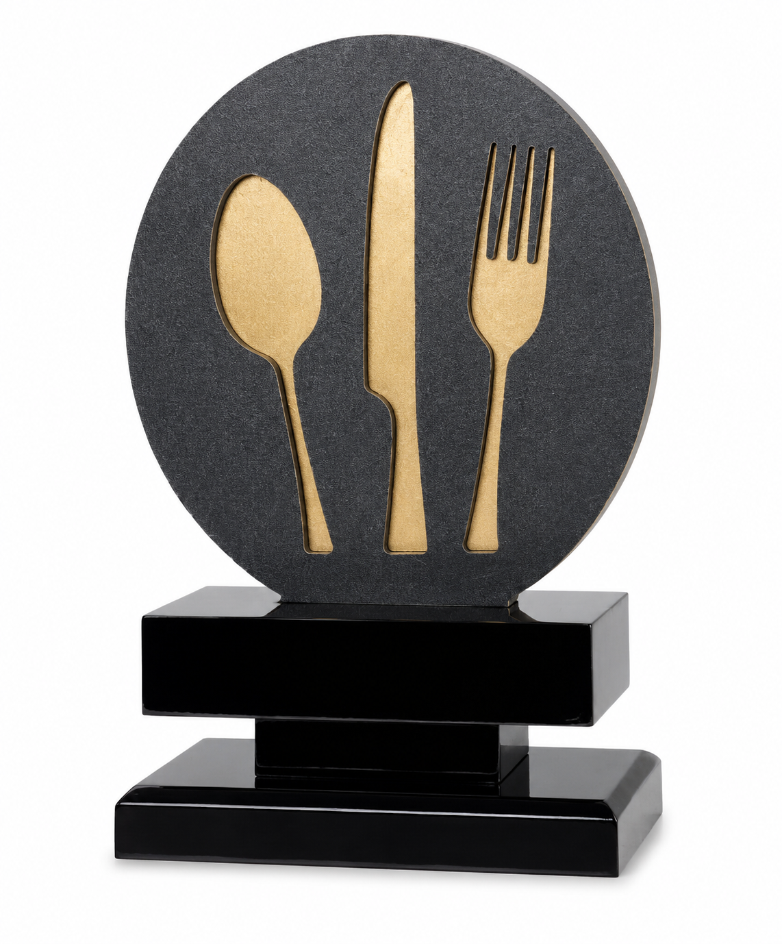 TROFEO CUBIERTOS DE METAL