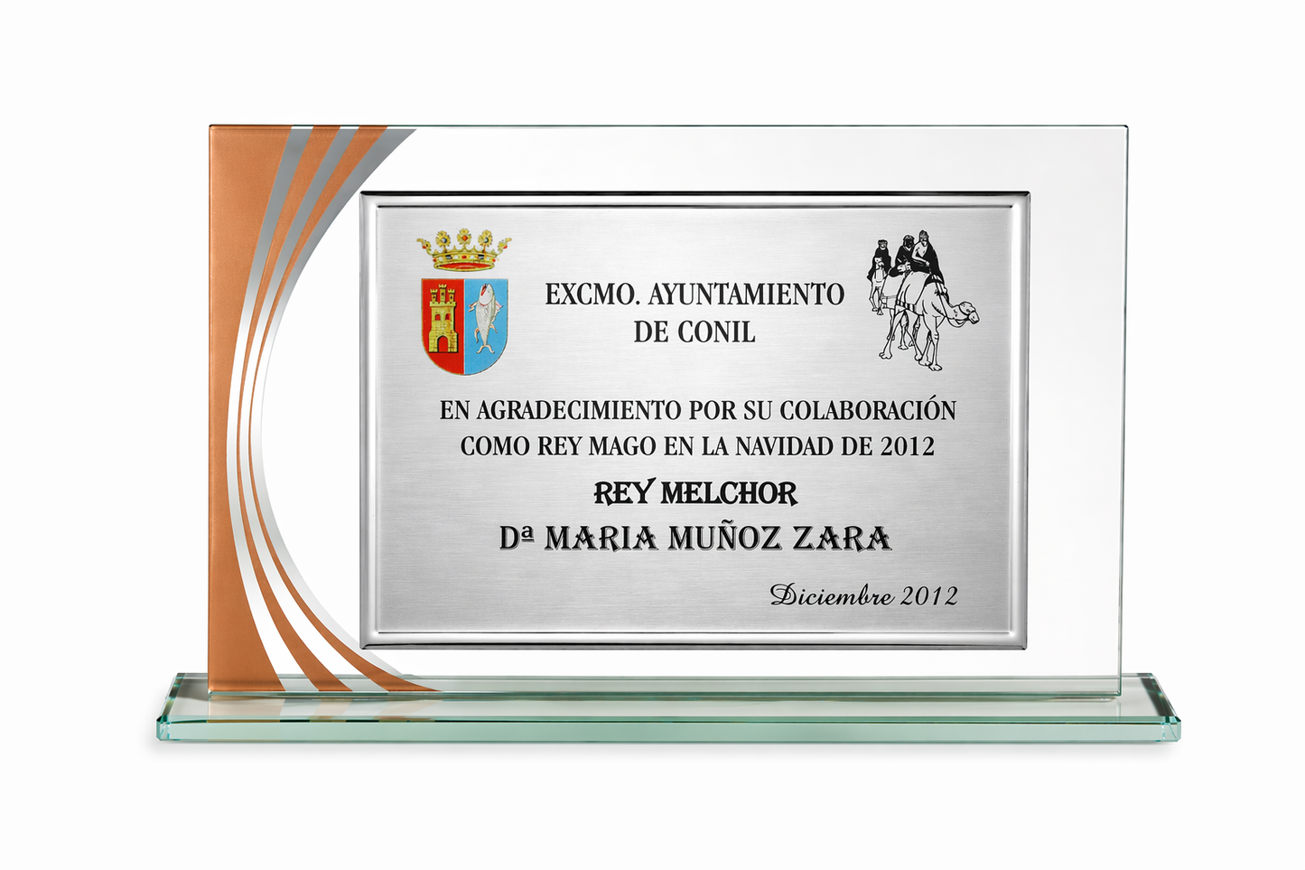 PLACA DE CRISTAL POSICIONES