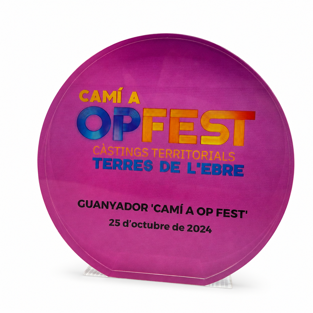 TROFEO CRISTAL CIRCULAR A COLOR