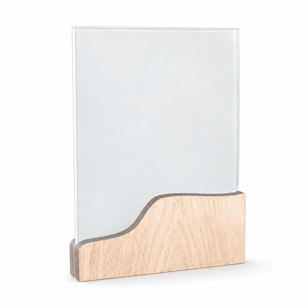TROFEO CRISTAL Y MADERA