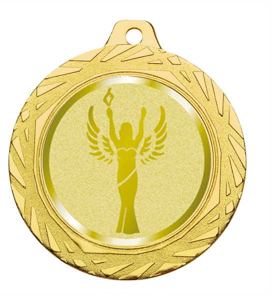 MEDALLA PORTAMOTIVO ORO 70MM