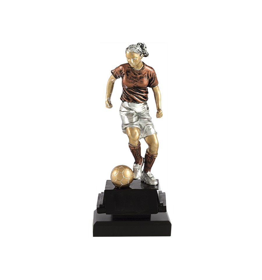 Trofeo para fútbol (u otro deporte, cambiando la alegoría superior), altura  de 60 cms.