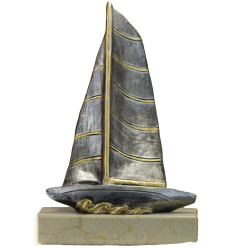 Trofeo barco vela diseño