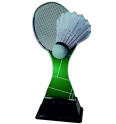Trofeo badminton metacrilato a color