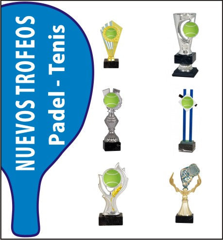 Novedades en trofeos Pádel/Tenis