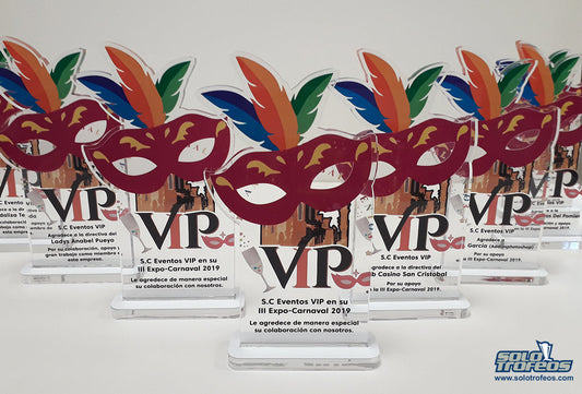 Trofeos para carnaval en República Dominicana