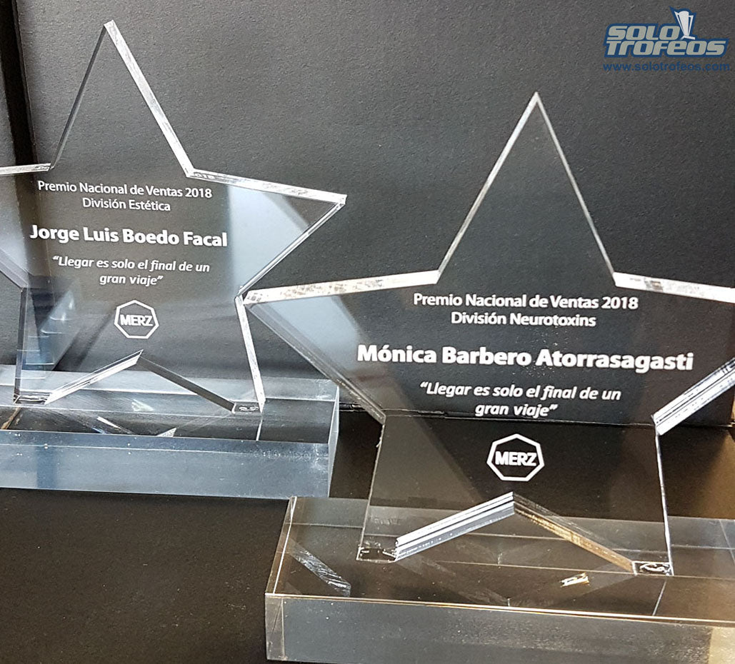 Trofeos de metacrilato para Merz Pharma