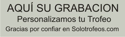 Plaquita para trofeos