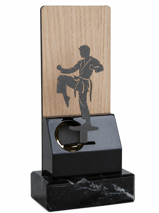 TROFEO DE MADERA ARTES MARICIALES