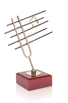 TROFEO PENTAGRAMA DE METAL