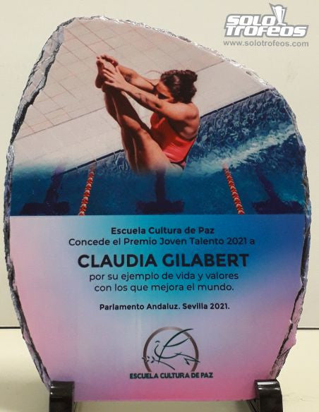 PLACA DE PIZARRA LACADA BLANCA