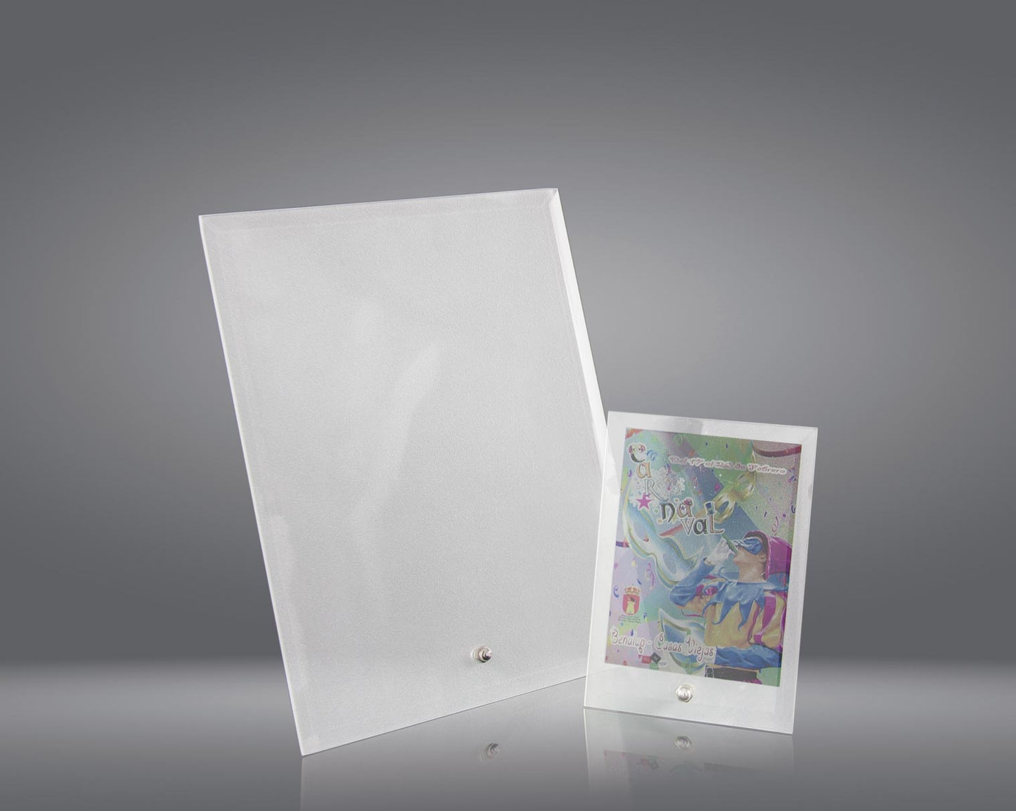 TROFEO CRISTAL GLASEADO A COLOR