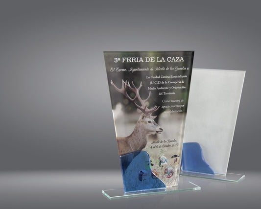 TROFEO CRISTAL GLASEADO