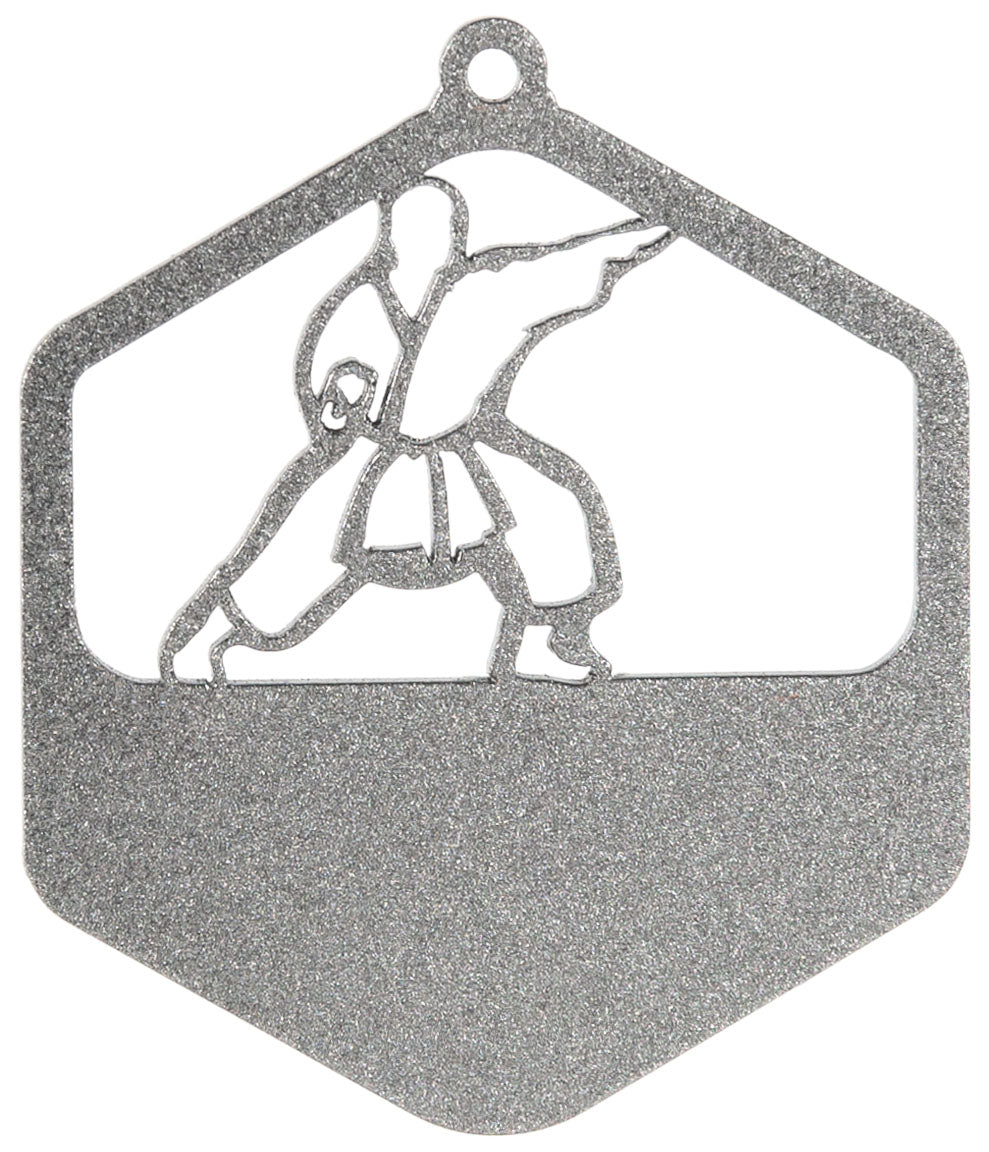MEDALLA DE METAL HEXAGONAL