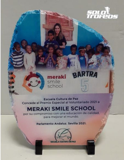 PLACA DE PIZARRA LACADA BLANCA