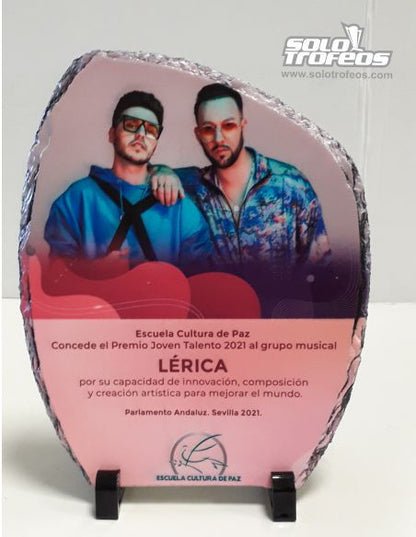 PLACA DE PIZARRA LACADA BLANCA