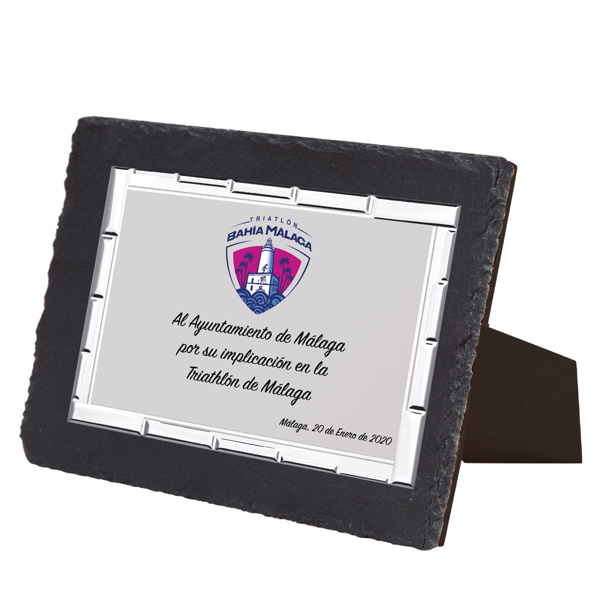 PLACA ALUMINIO BASE PIZARRA-MEDIDA PEQUEÑA-INCLUYE ESTUCHE