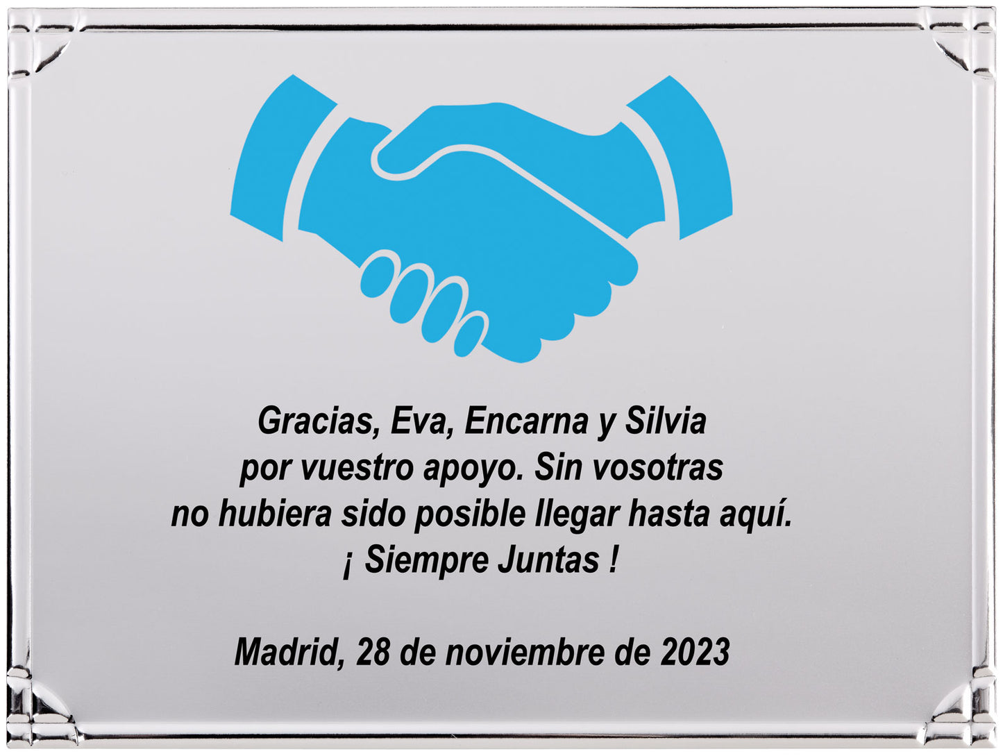 PLACA METAL DETALLES DETALLES