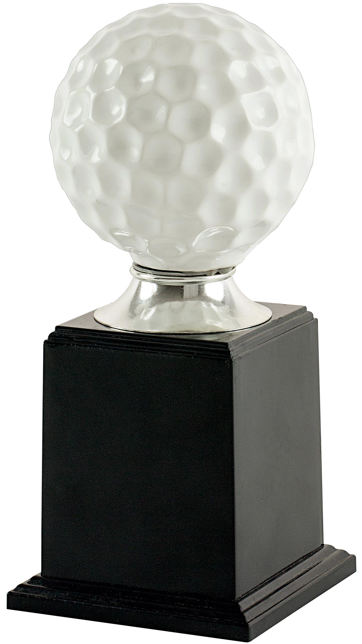 TROFEO PELOTA DE GOLF EN  PEANA DE PVC