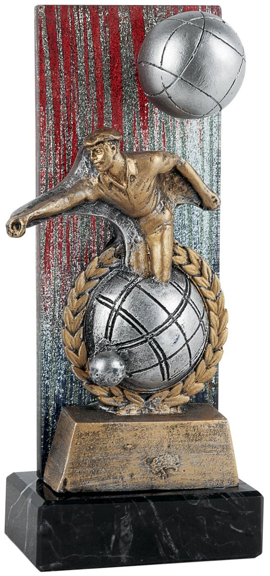 TROFEO RESINA PETANCA A COLOR