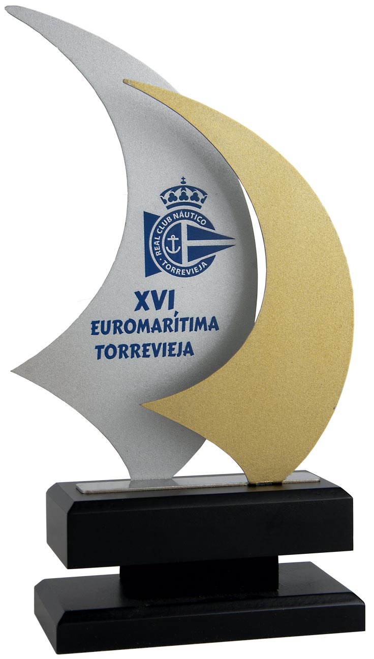 TROFEO EMBARCACIÓN METAL
