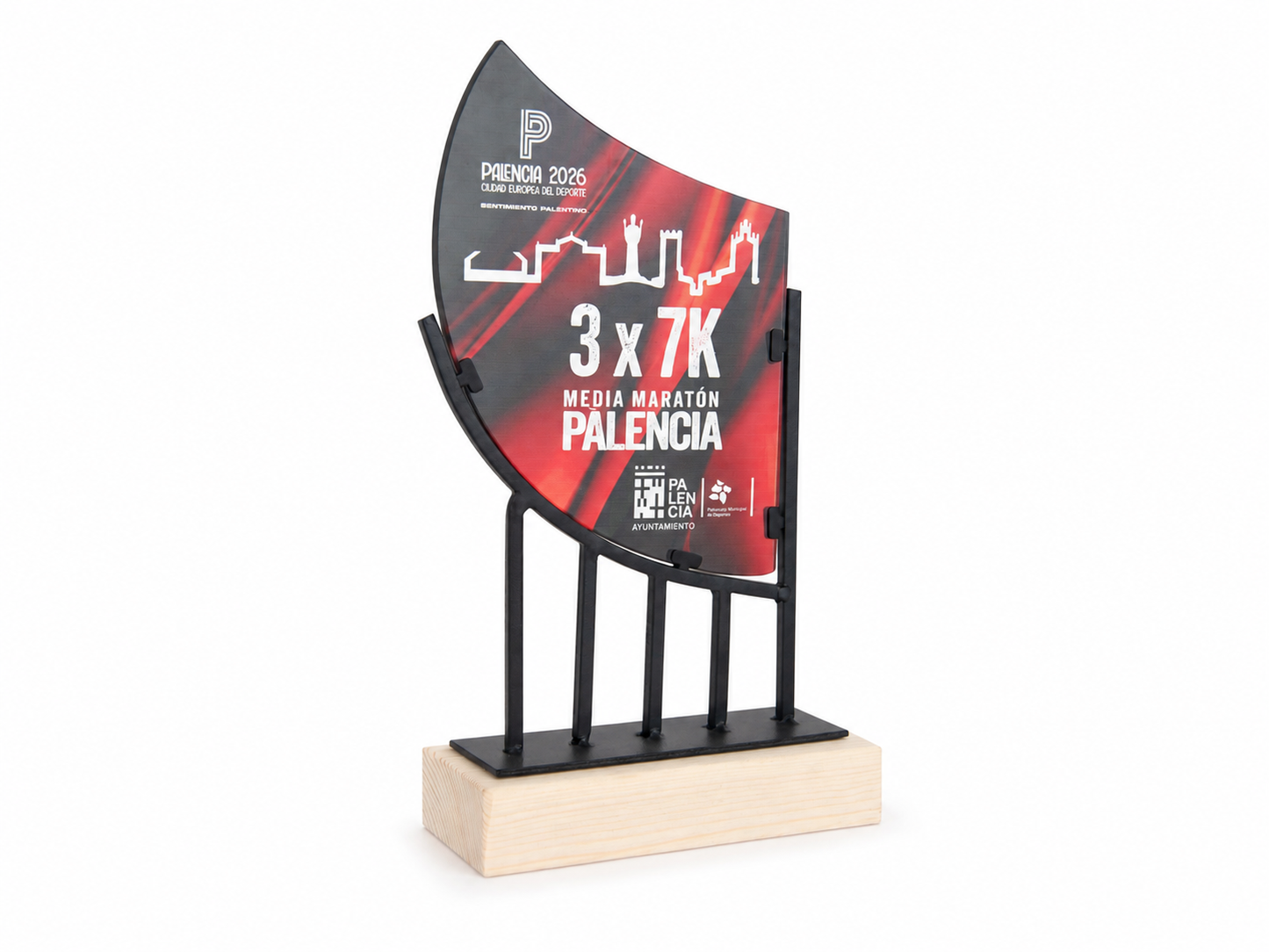 TROFEO CRISTAL Y METAL