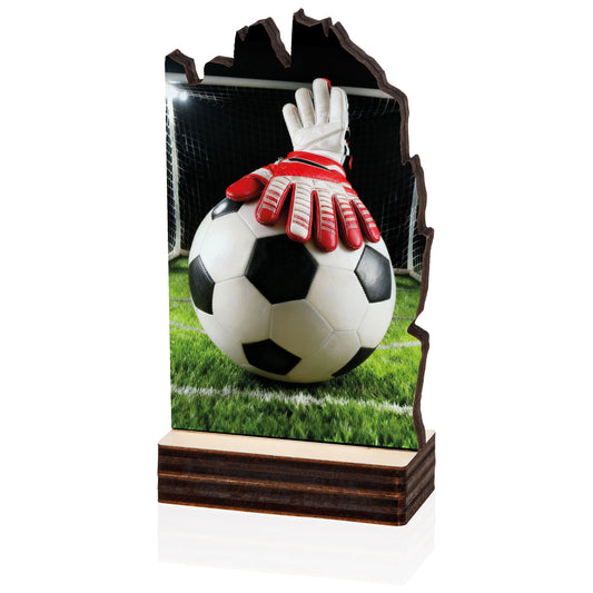 TROFEO PORTERO DE MADERA