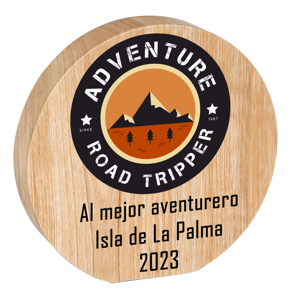 TROFEO MADERA DE FRESNO CIRCULAR