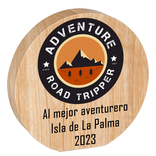 TROFEO MADERA DE FRESNO CIRCULAR