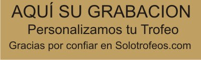 Plaquita Trofeo Dorada