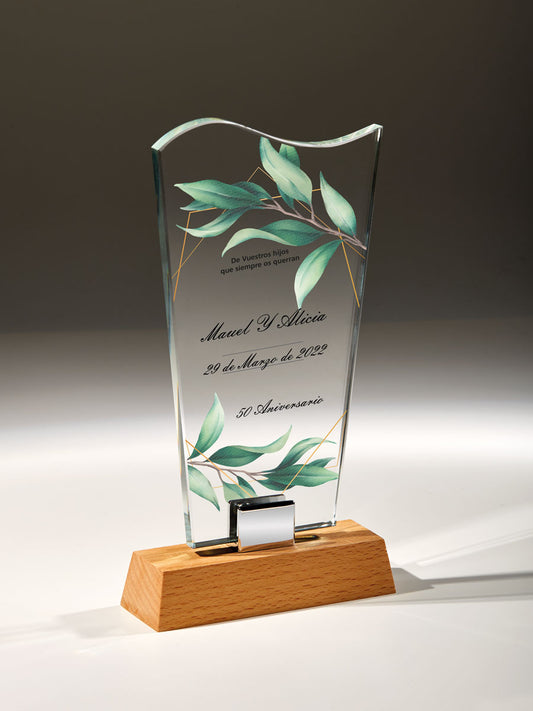 TROFEO CRISTAL FORMA IRREGULAR