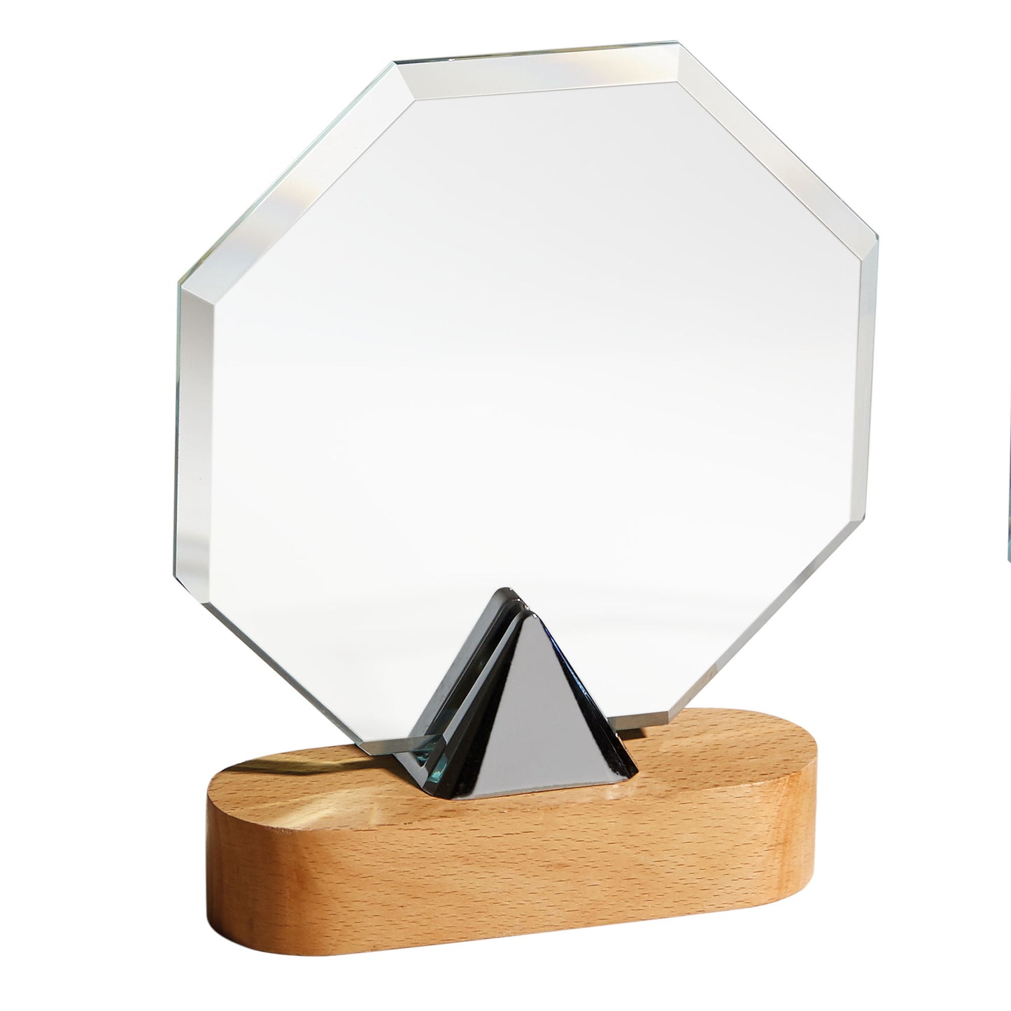 TROFEO CRISTAL FORMA OCTAGONAL
