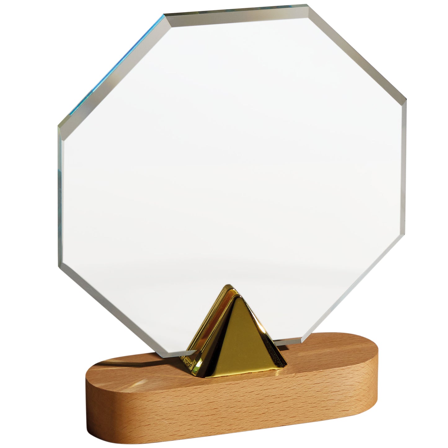 TROFEO CRISTAL FORMA OCTAGONAL