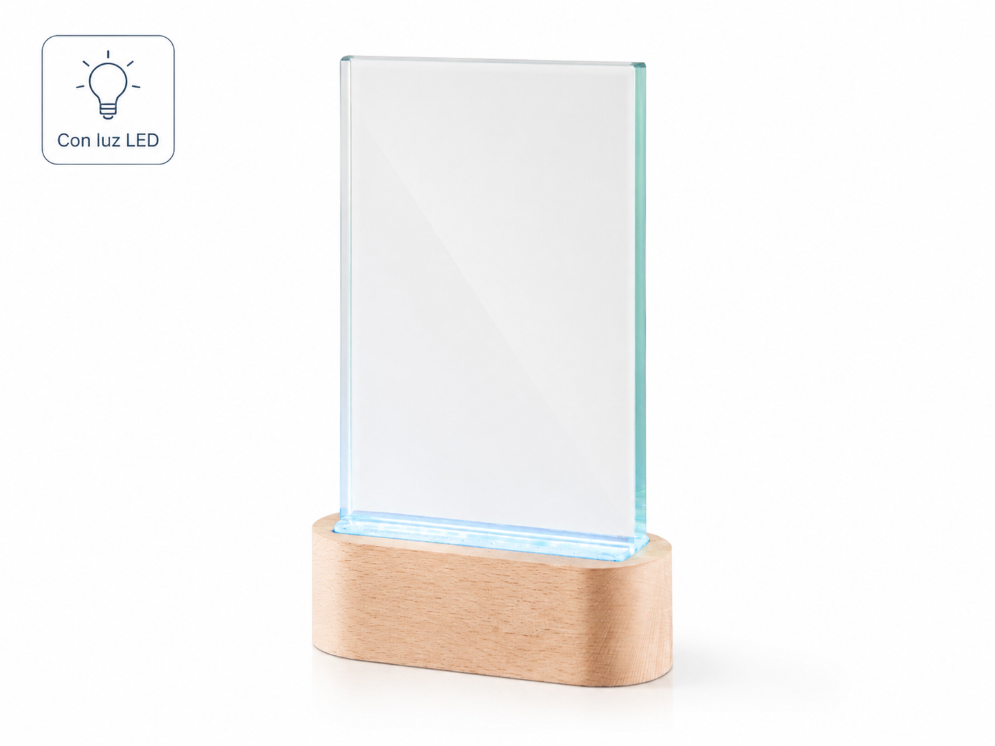 TROFEO CRISTAL BASE CON LUZ